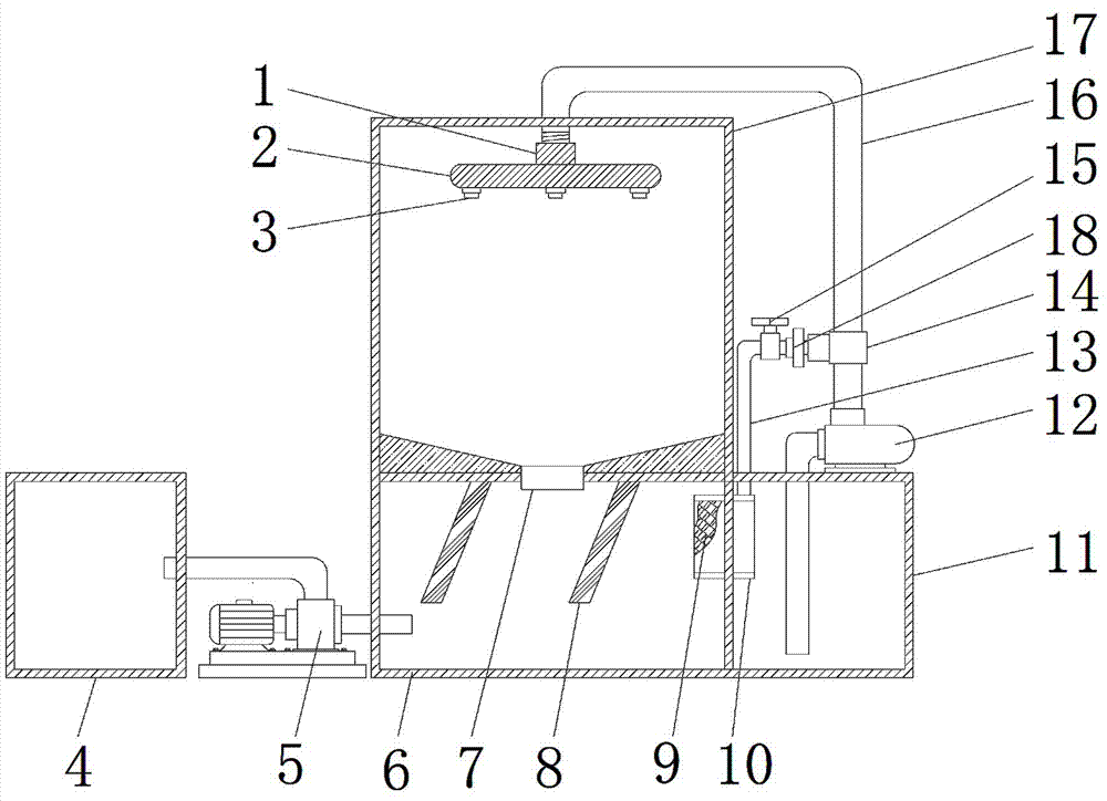 Chip removal filter device for graphite production