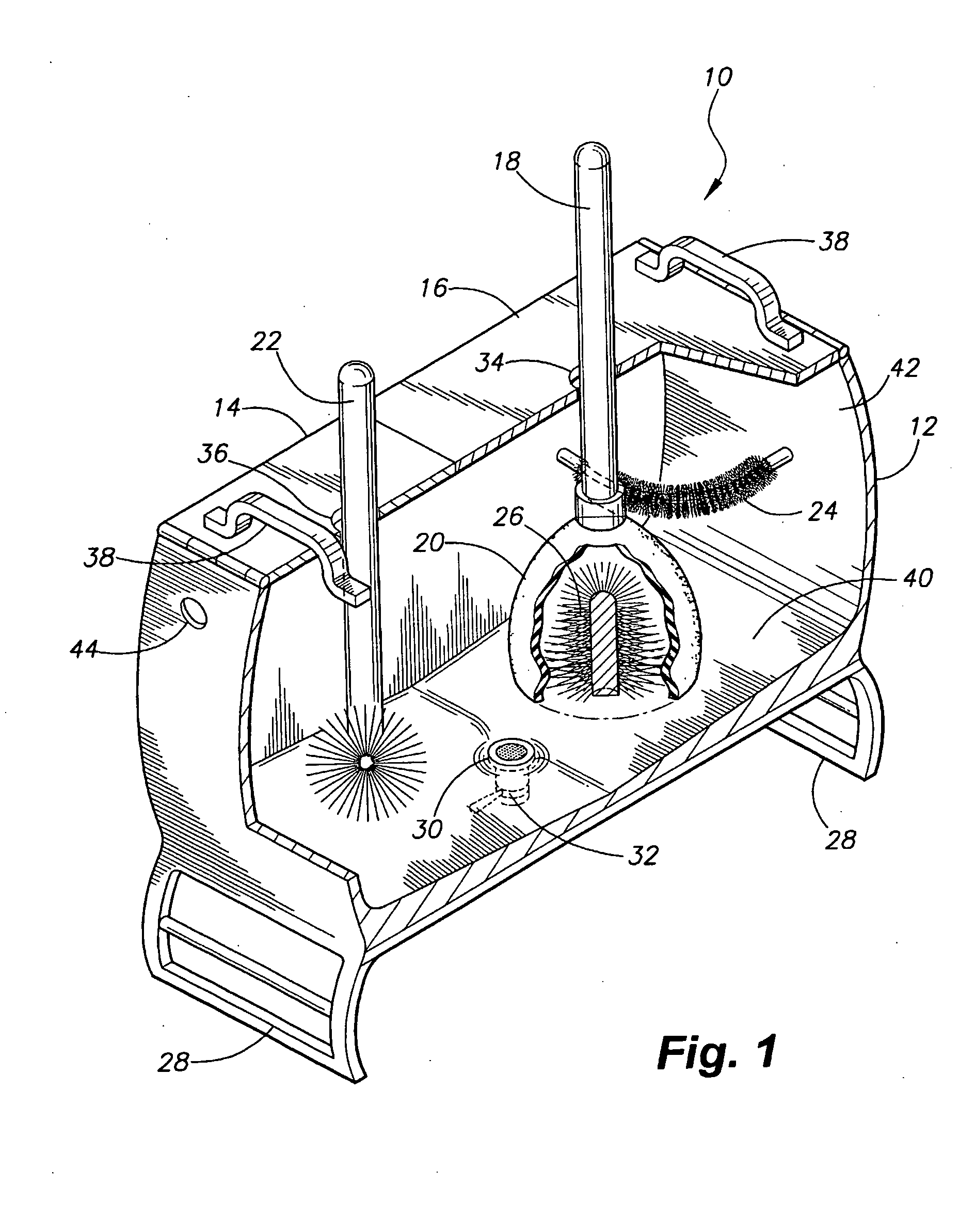 Toilet plunger cleaning receptacle