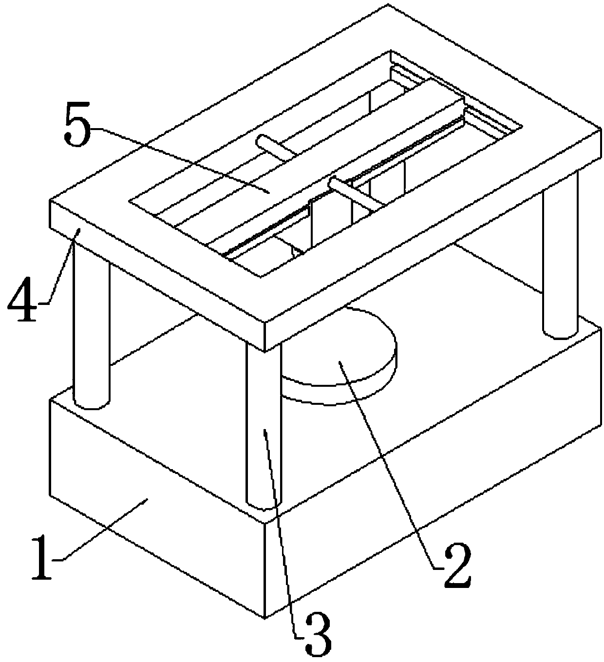 Robot movement mechanism used for robot visual technology teaching