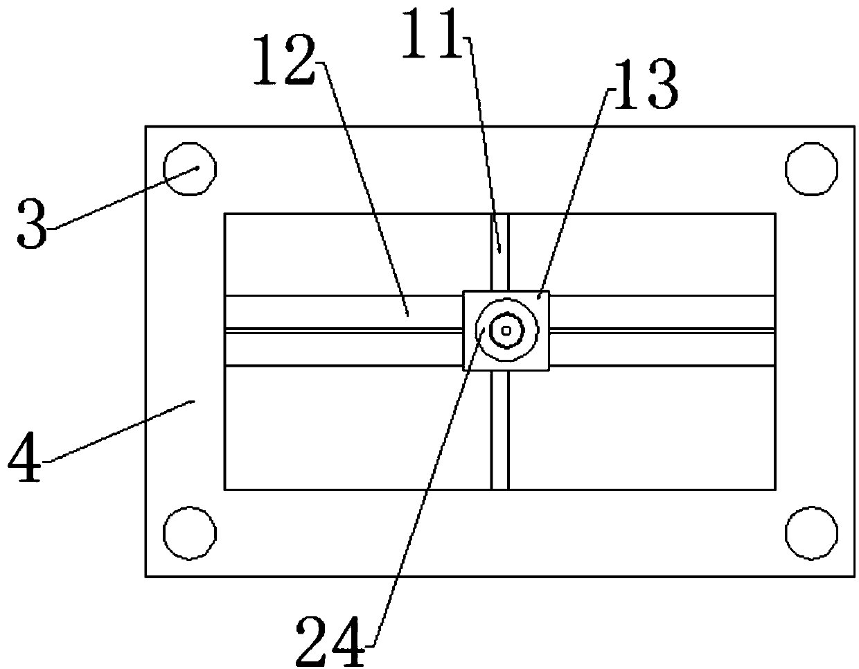 Robot movement mechanism used for robot visual technology teaching