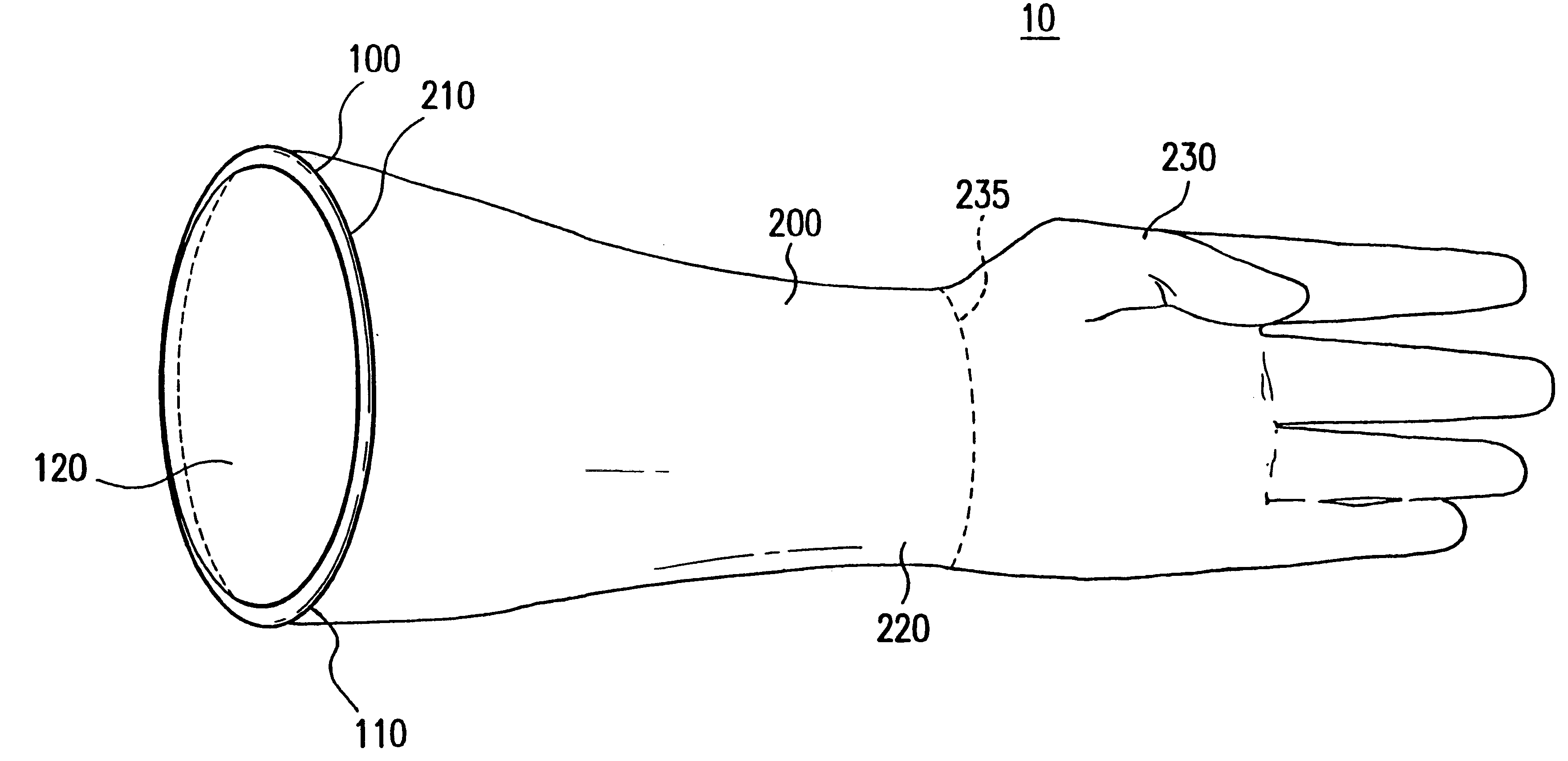 Apparatus and method for manuary access to sufflated body cavity