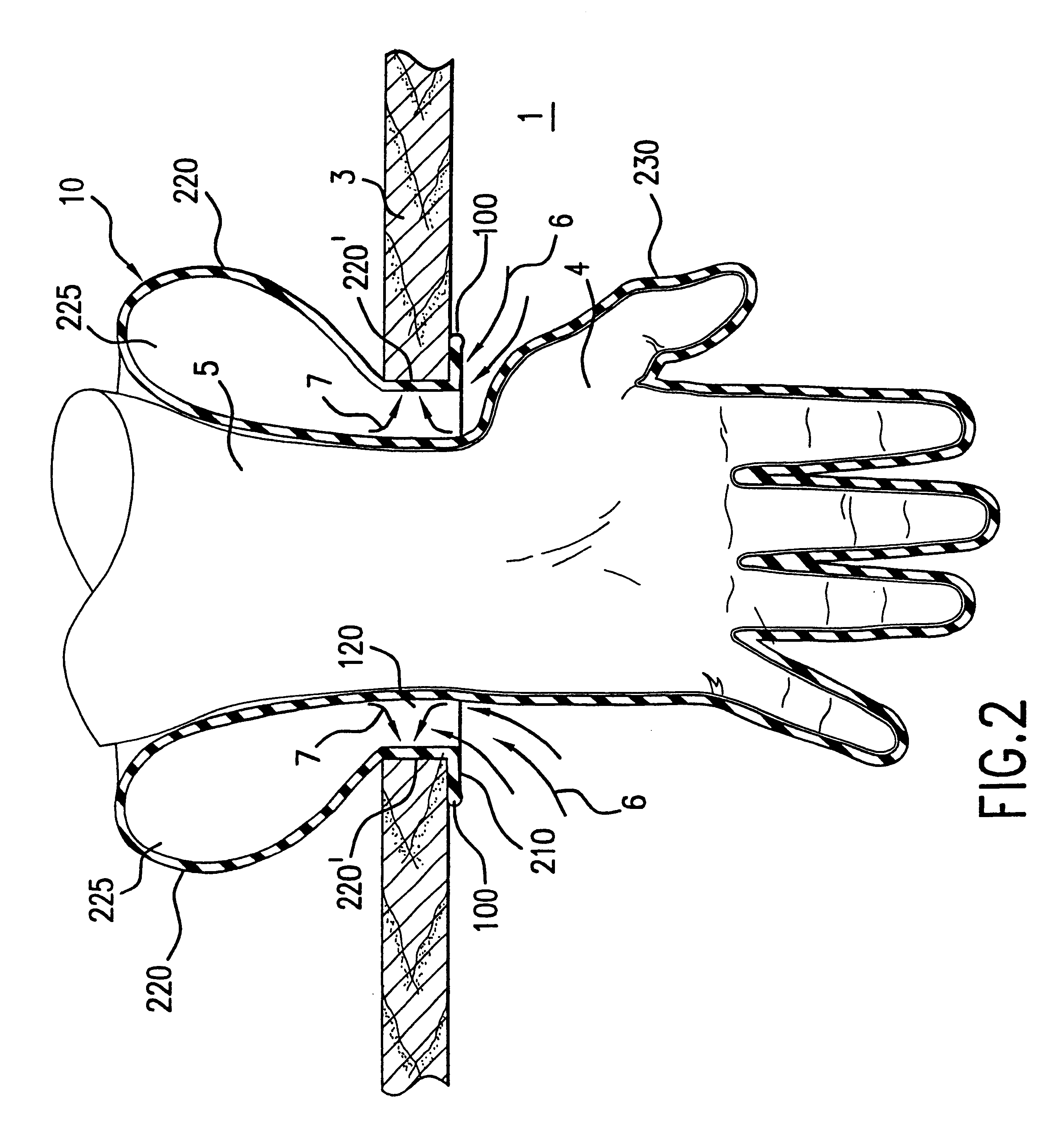 Apparatus and method for manuary access to sufflated body cavity