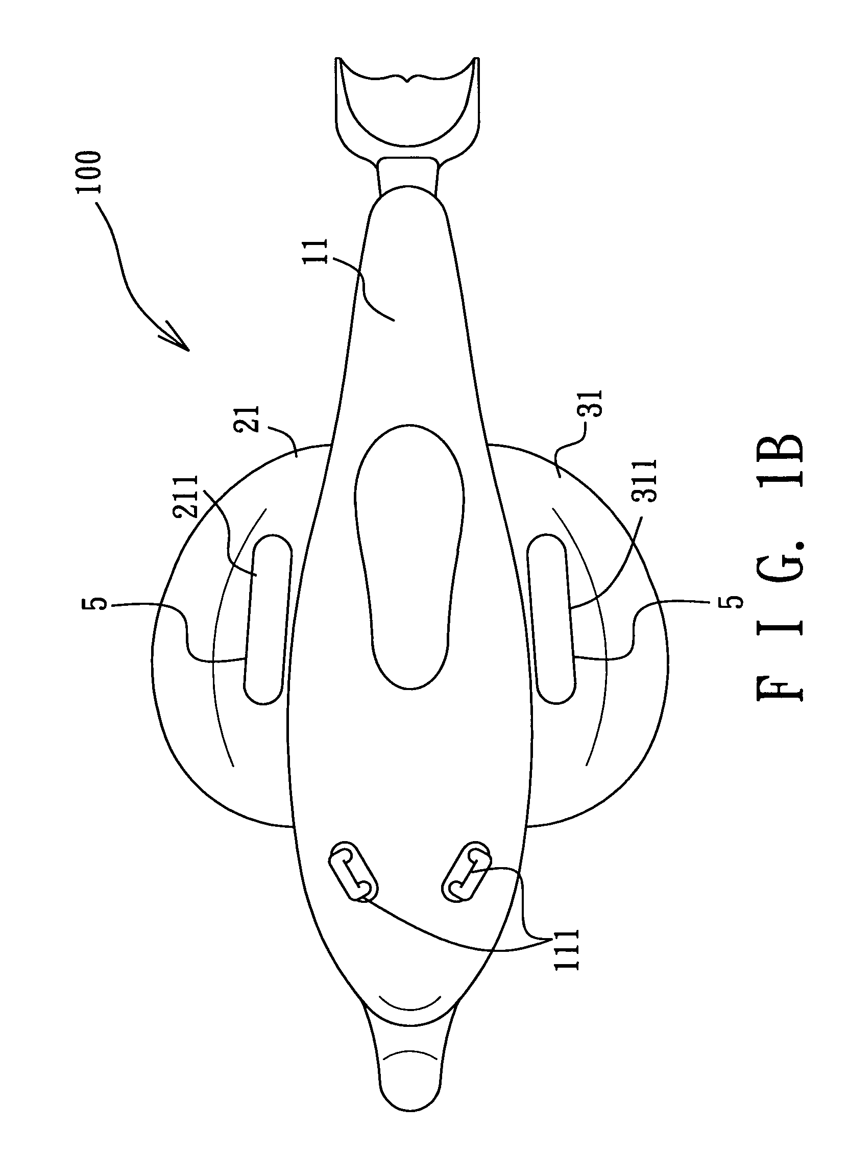 Inflatable floating device