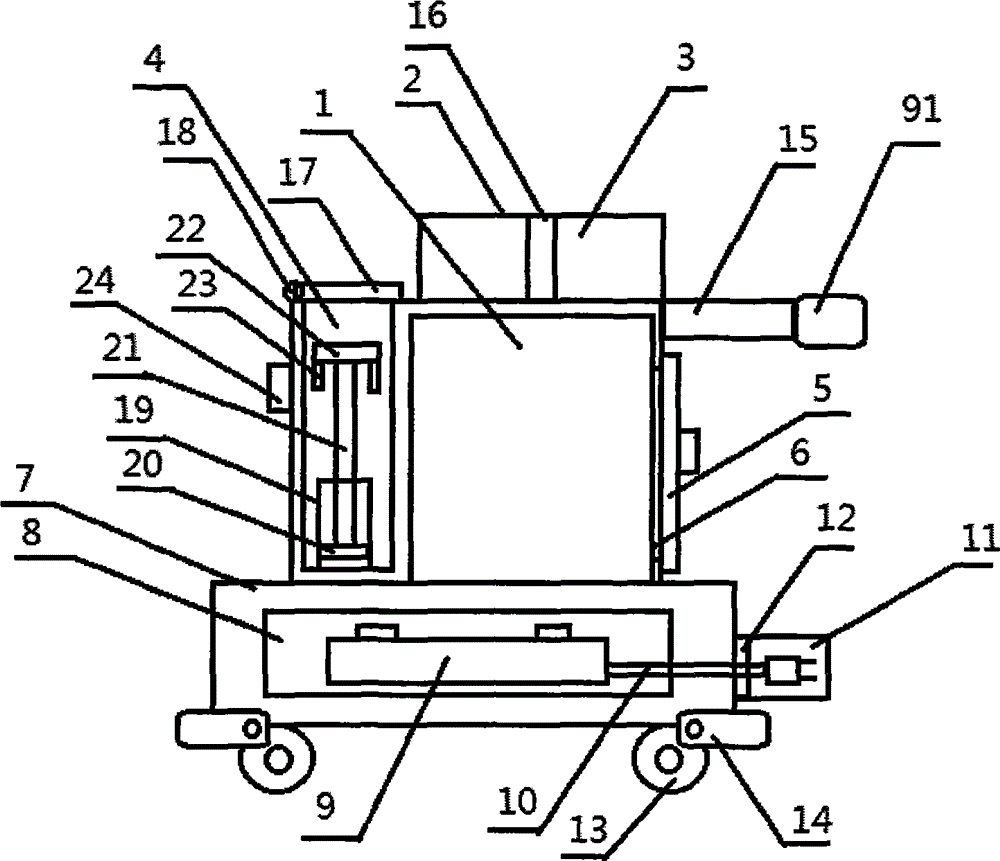 Combined medical device for internal medical nursing