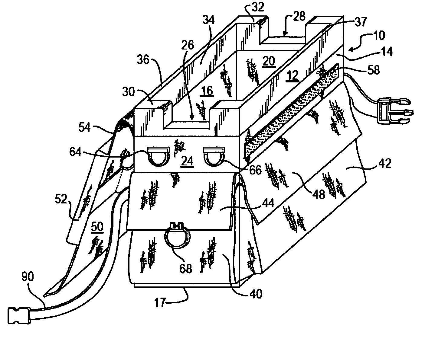 Fishing rod and tackle carrier