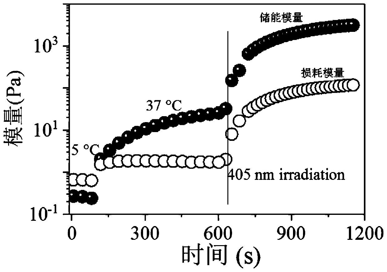 Preparation method of double-response hydrogel ink