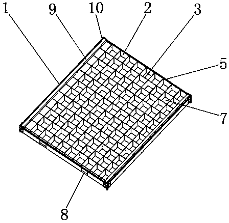 Repeated recycling type detachable macromolecule transferring pallet