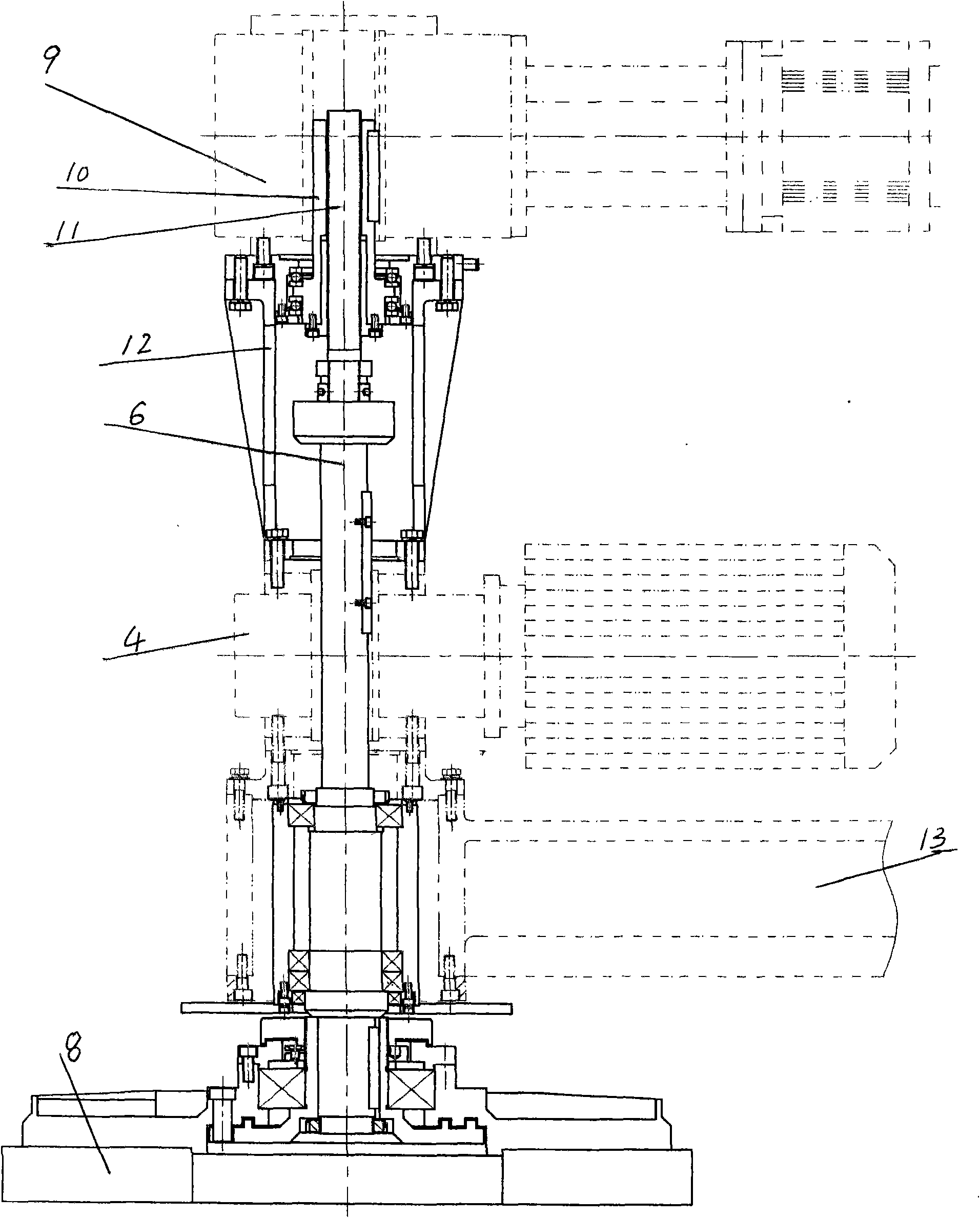 Feeding mechanism for numerical control double surface lapping machine