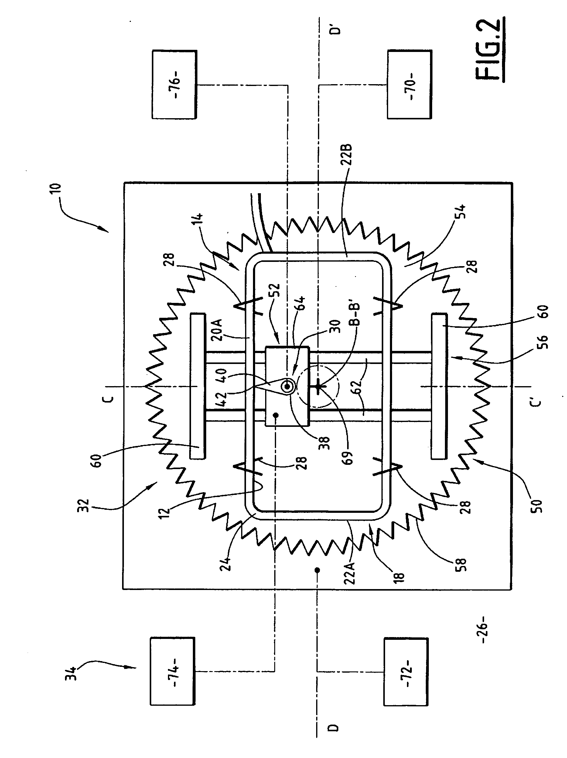 Apparatus for sensing a mount for optical lenses and associated method