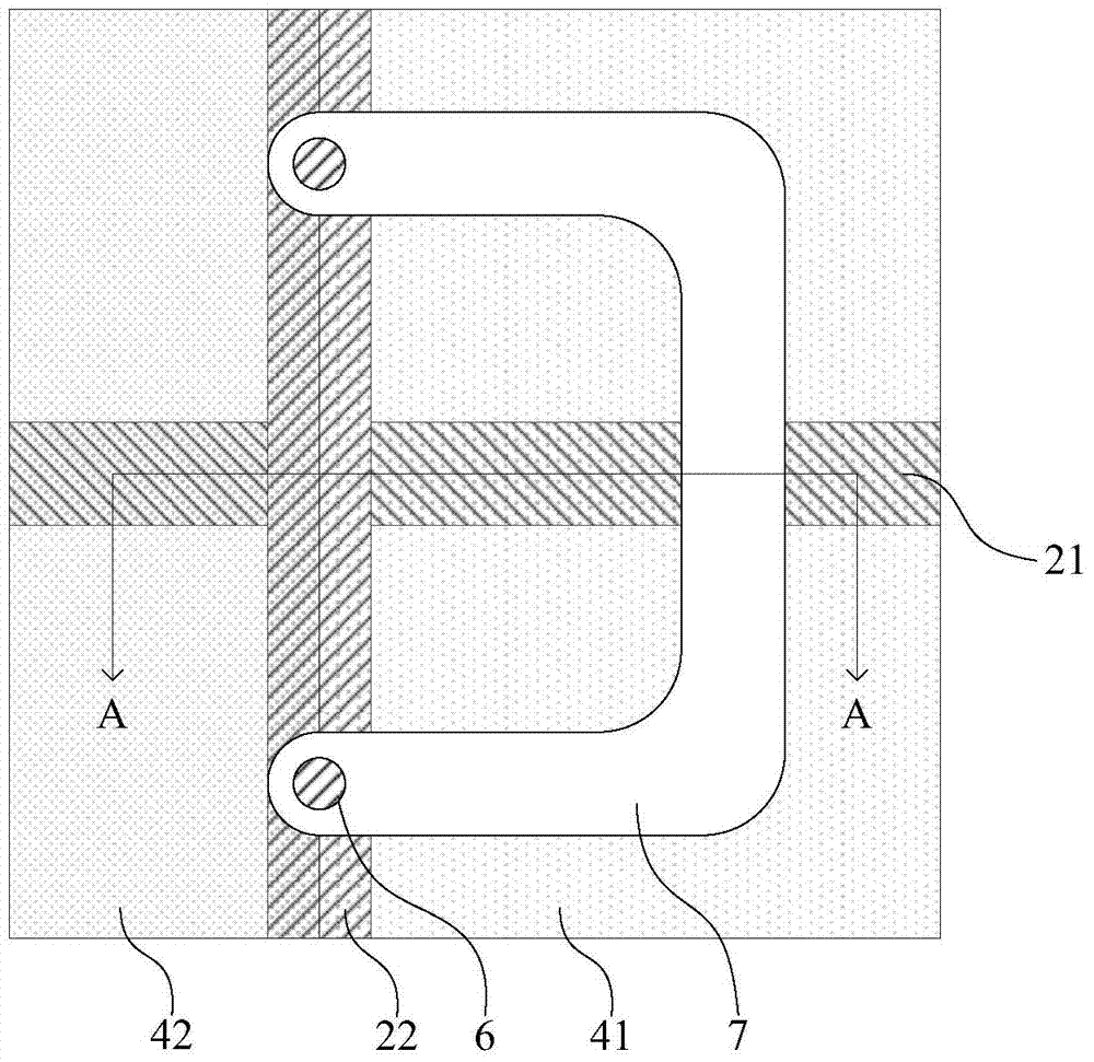 Long-line repair method of COA array substrate