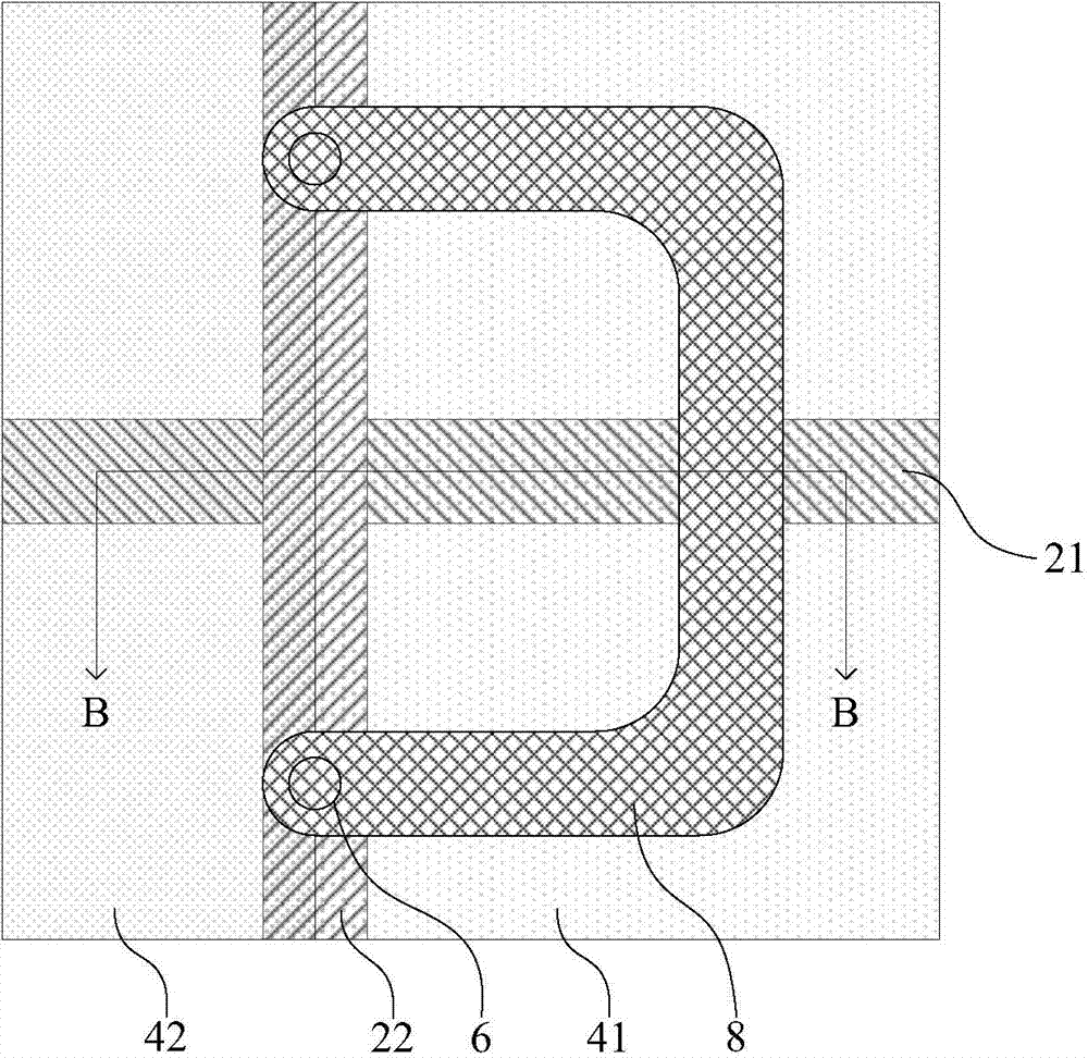 Long-line repair method of COA array substrate