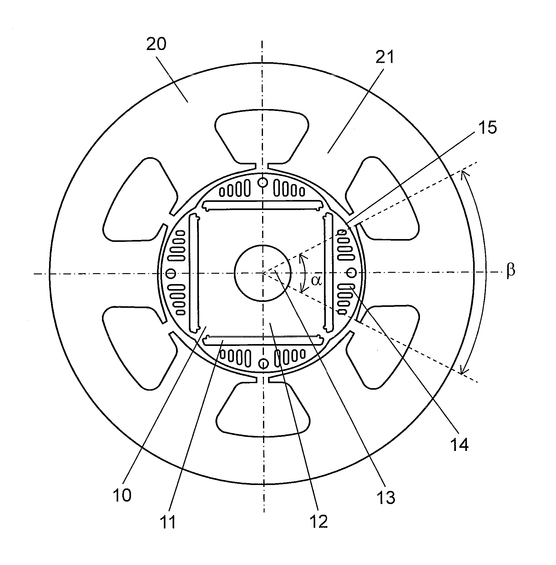 Brushless motor and electric device mounted with same