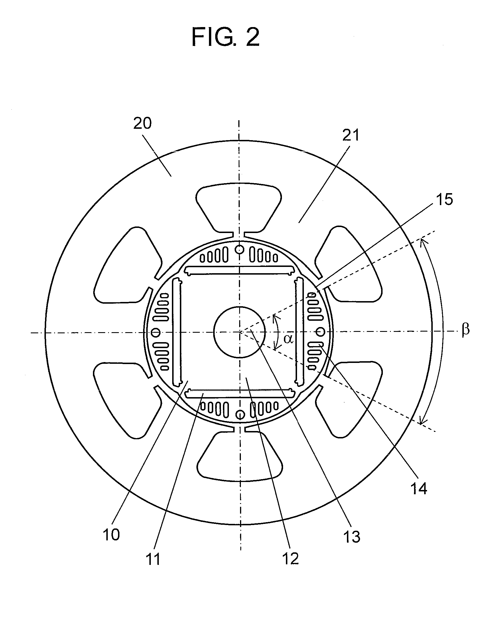 Brushless motor and electric device mounted with same