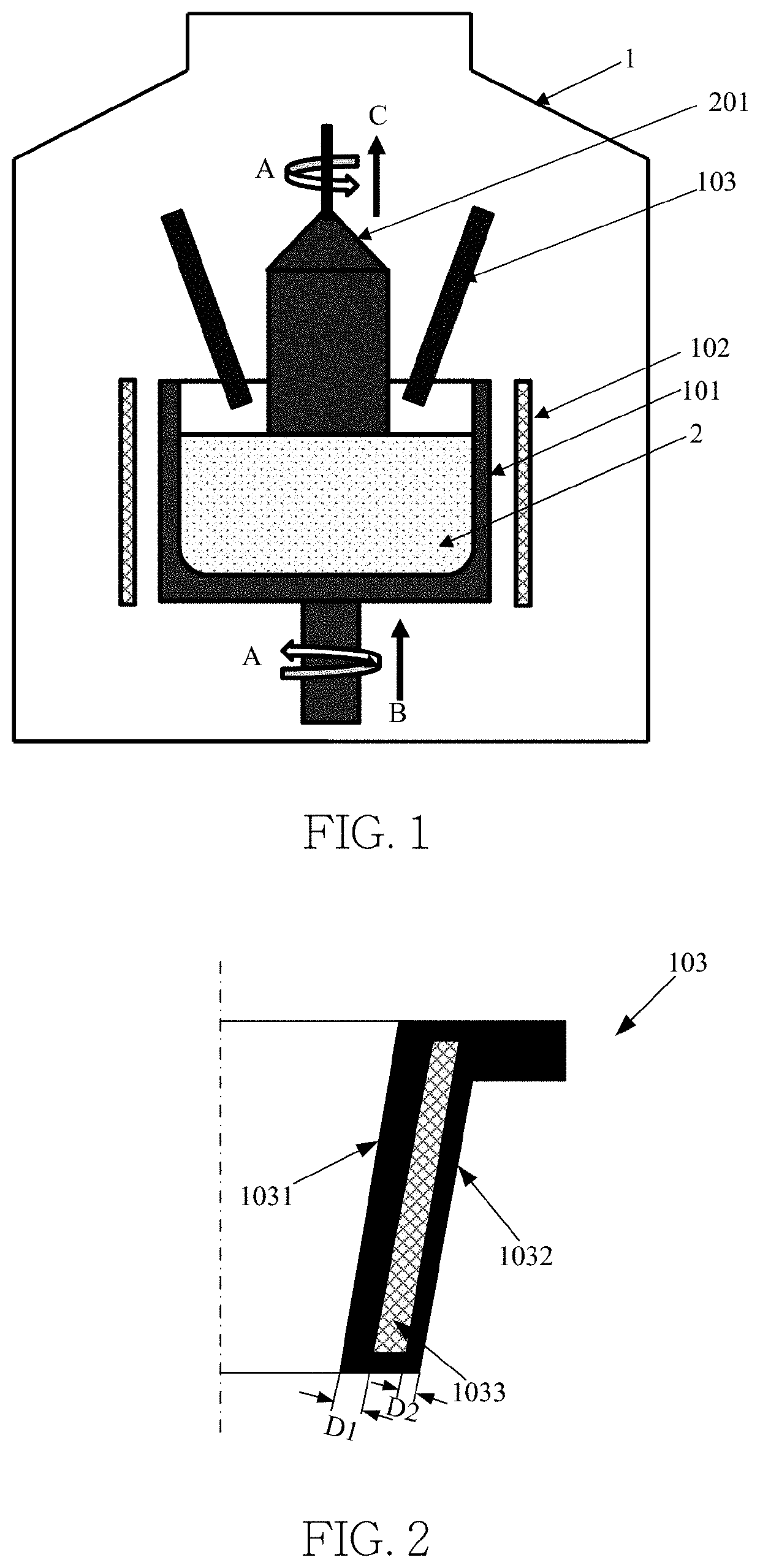 Draft tube of crystal growing furnace and the crystal growing furnace