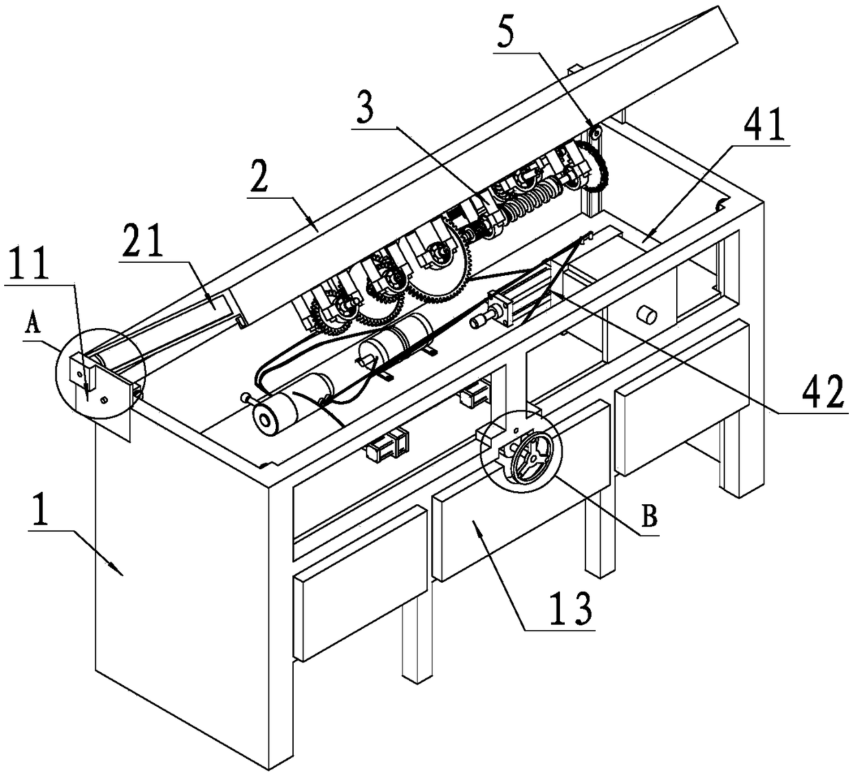 Experiment table applied to machinery major learning