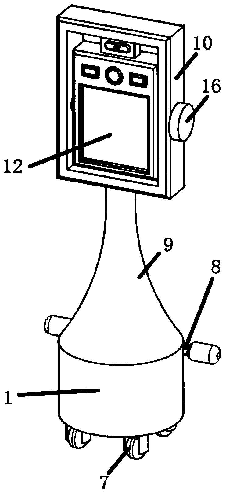 Face recognition temperature measurement equipment with mask