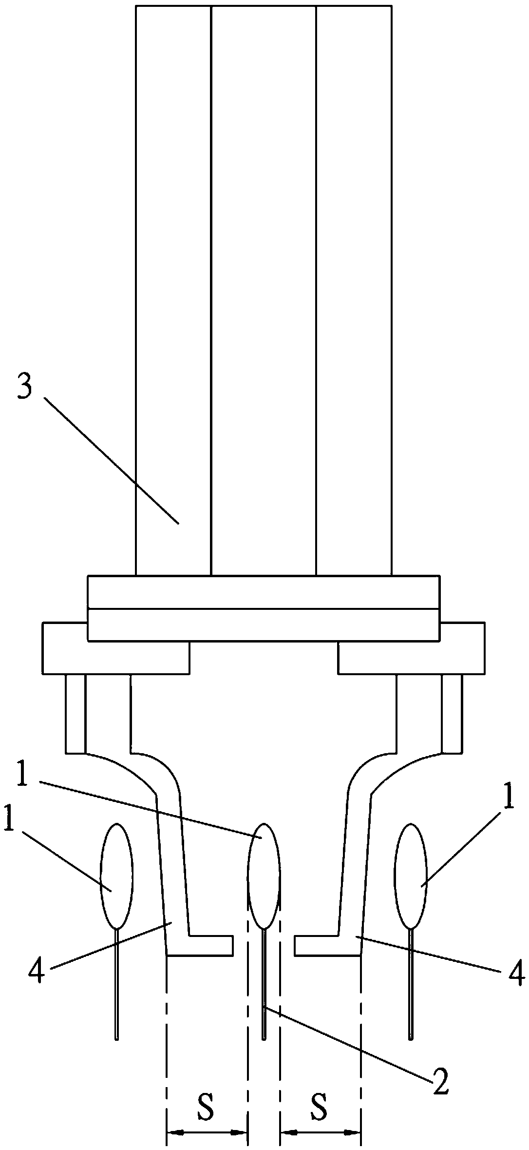 Clamping device for plug-in unit