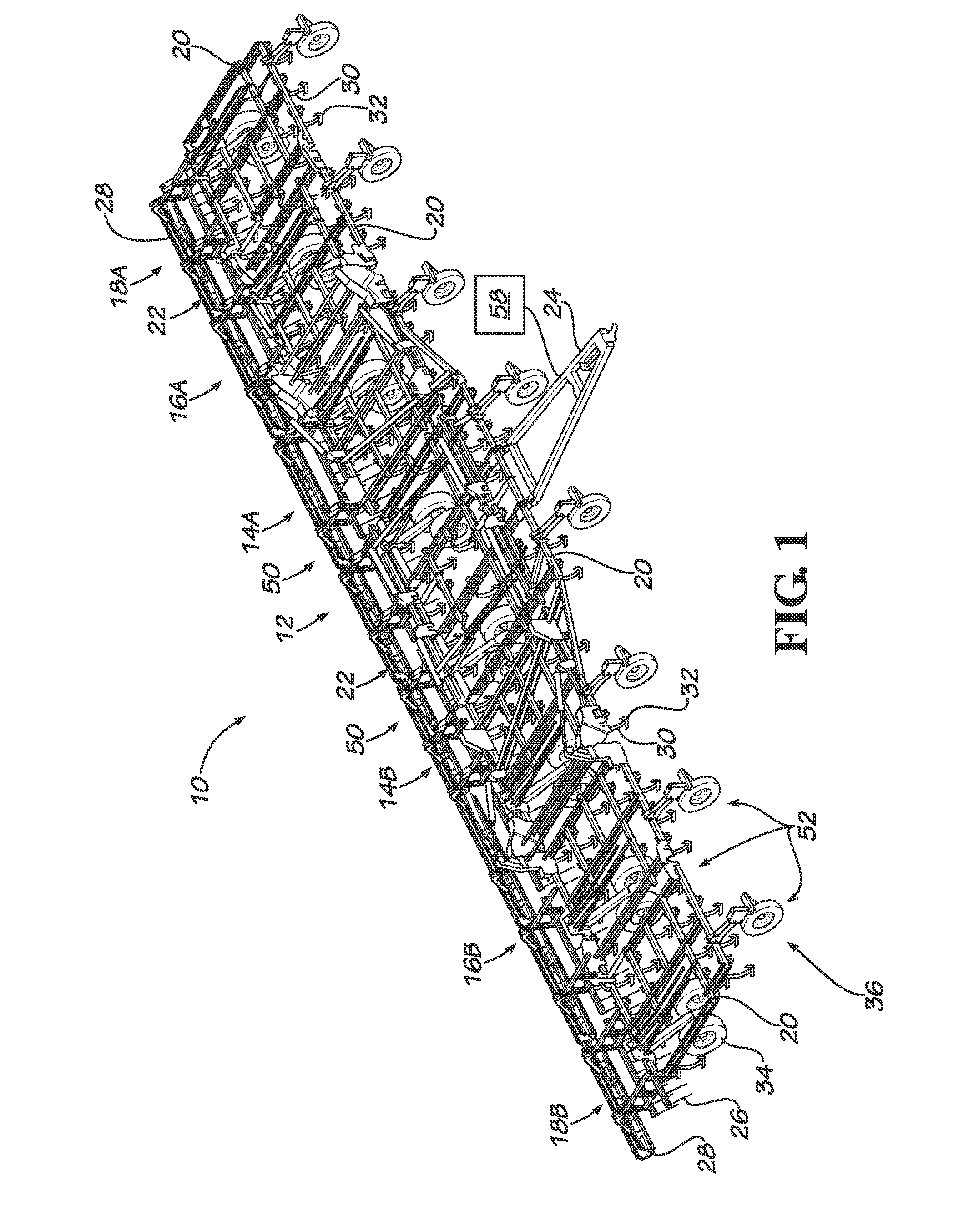 Agricultural tillage implement wheel control