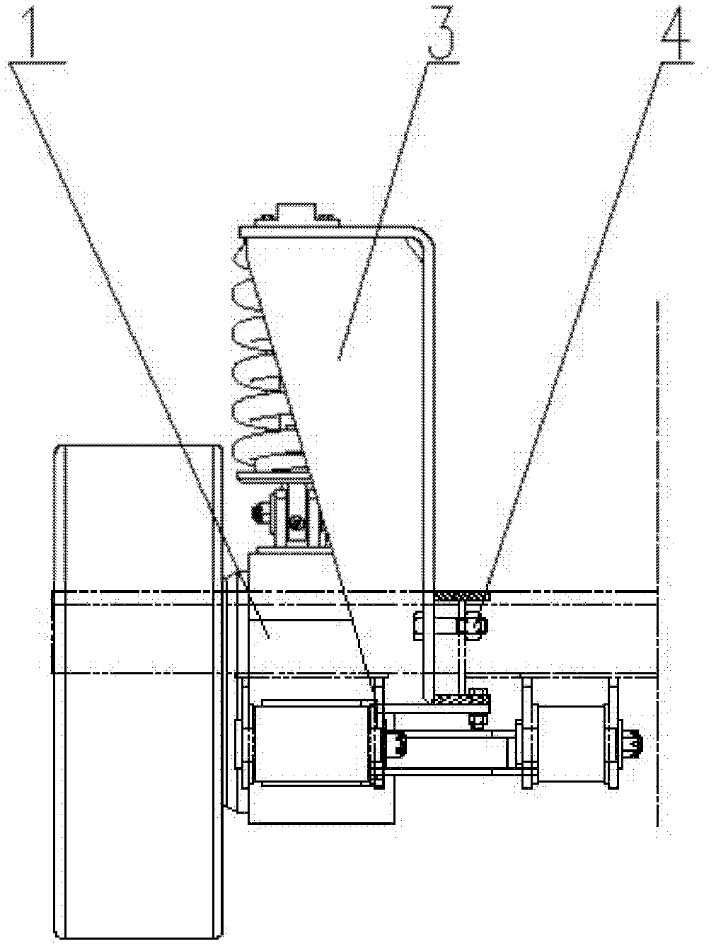 Double-damping single trailing arm independent suspension