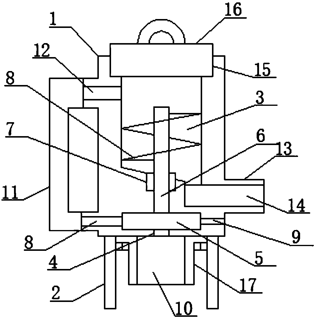 Mixed discharging device for viscous liquid medicine production