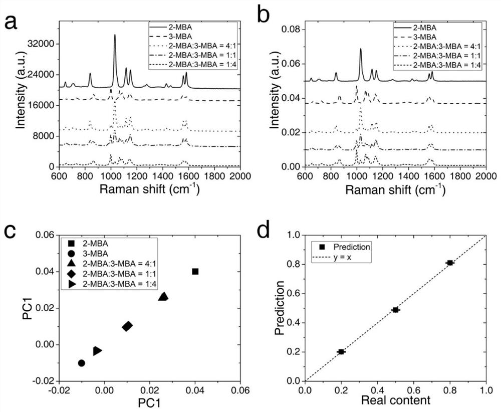 Quantitative analysis model and method based on normalized surface-enhanced Raman scattering technology