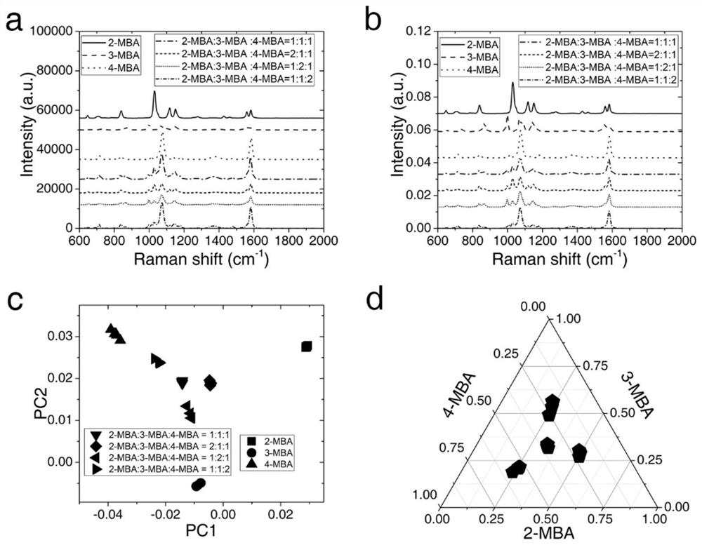 Quantitative analysis model and method based on normalized surface-enhanced Raman scattering technology