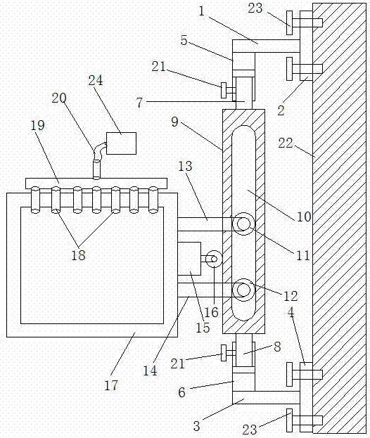 Rearview mirror special for truck and capable of being adjusted in a lifting mode