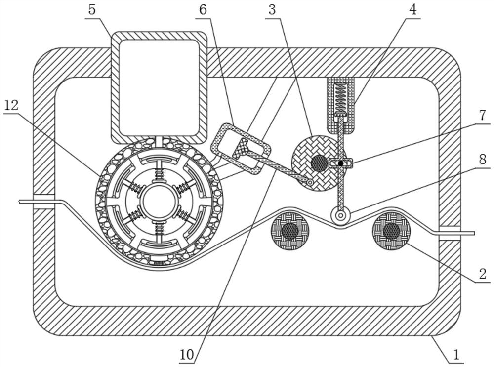 Textile fabric wetting device capable of automatically adjusting water volume according to stretching length of textile fabric