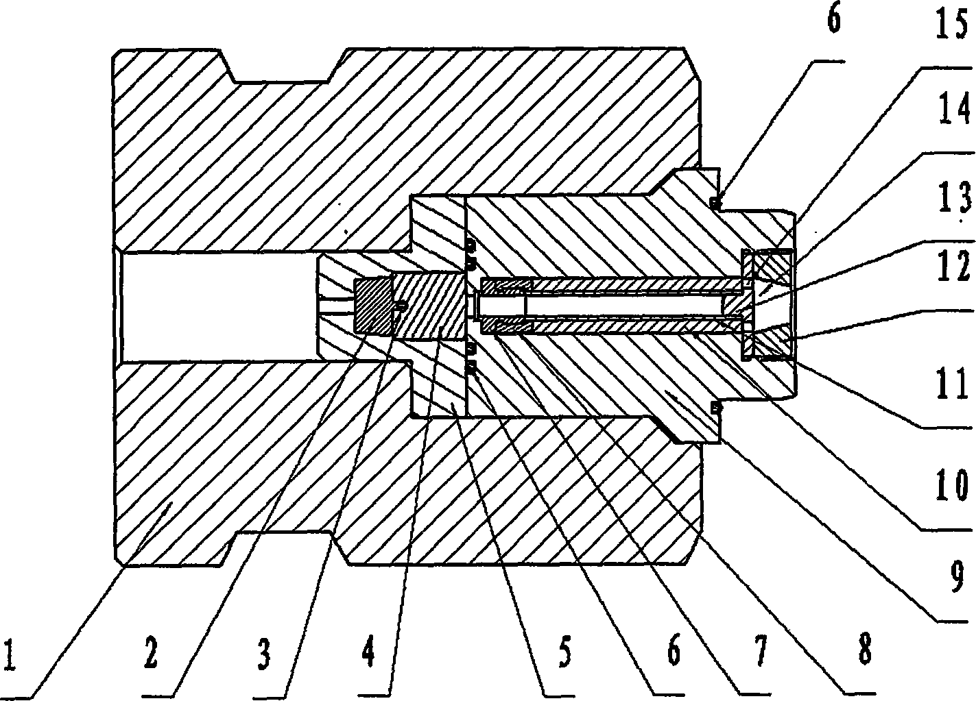 Flame igniter for igniting condensed fire detonator under condition of high pressure