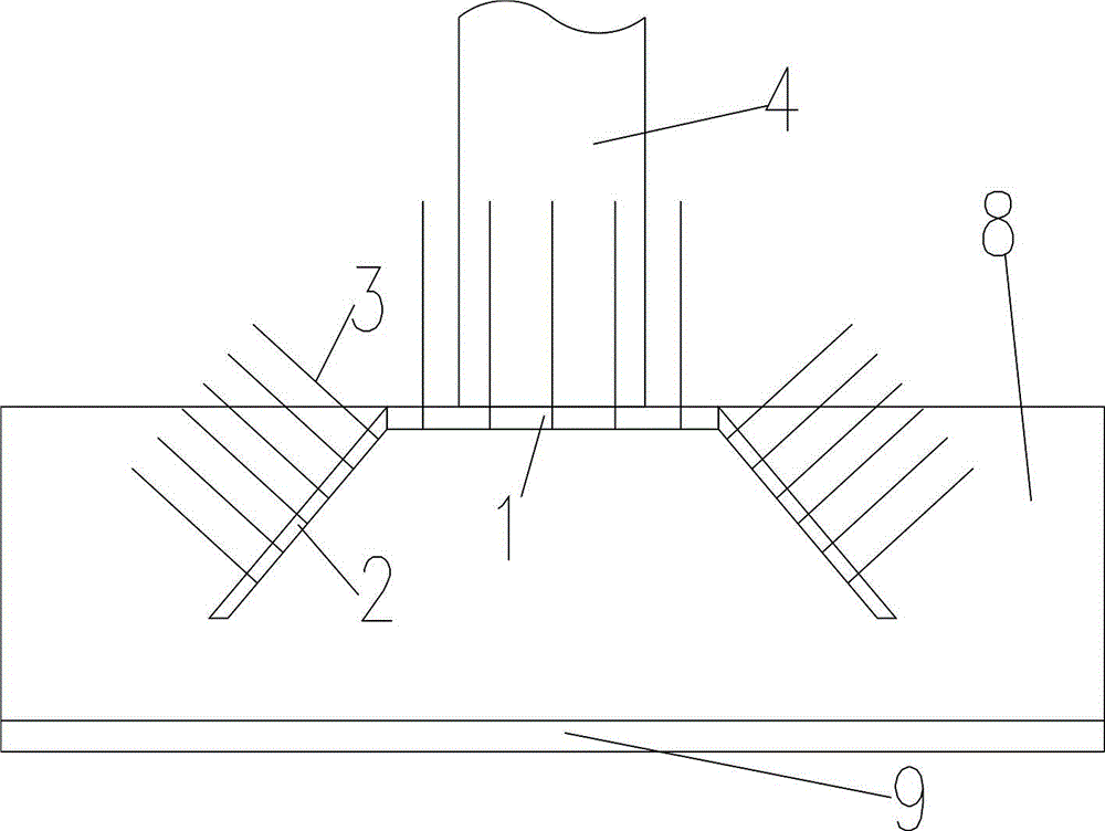 Culvert mouth of corrugated steel pipe culvert