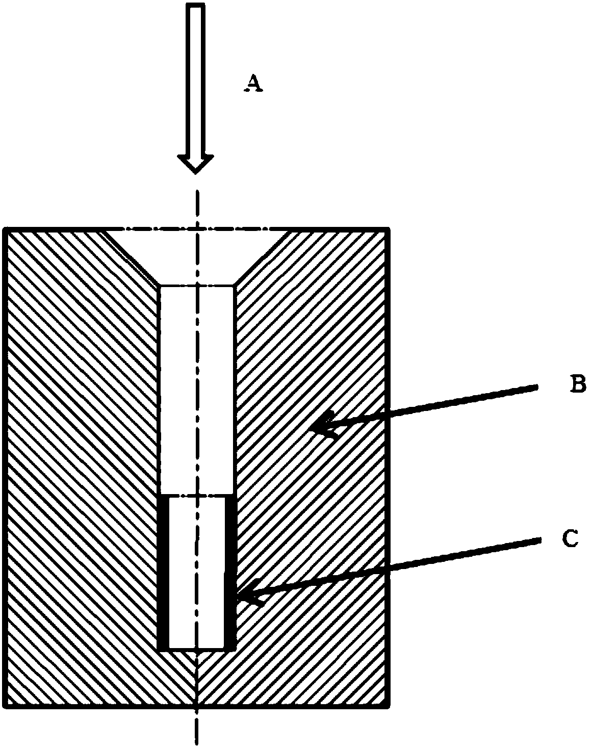 Method for improving indoor temperature compressing plasticity of amorphous alloy