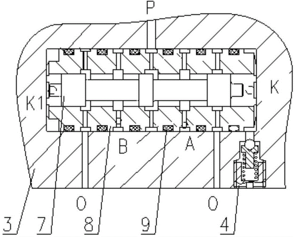 Automatic hydraulic reversing device