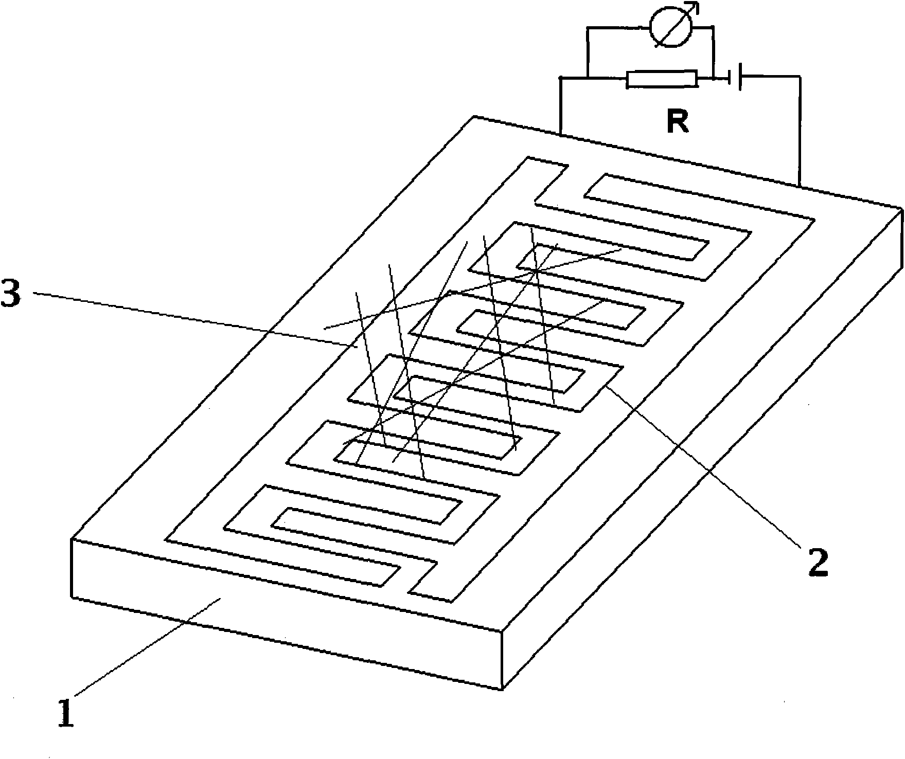 Gas sensor based on novel SnO2 nano material and manufacturing method thereof