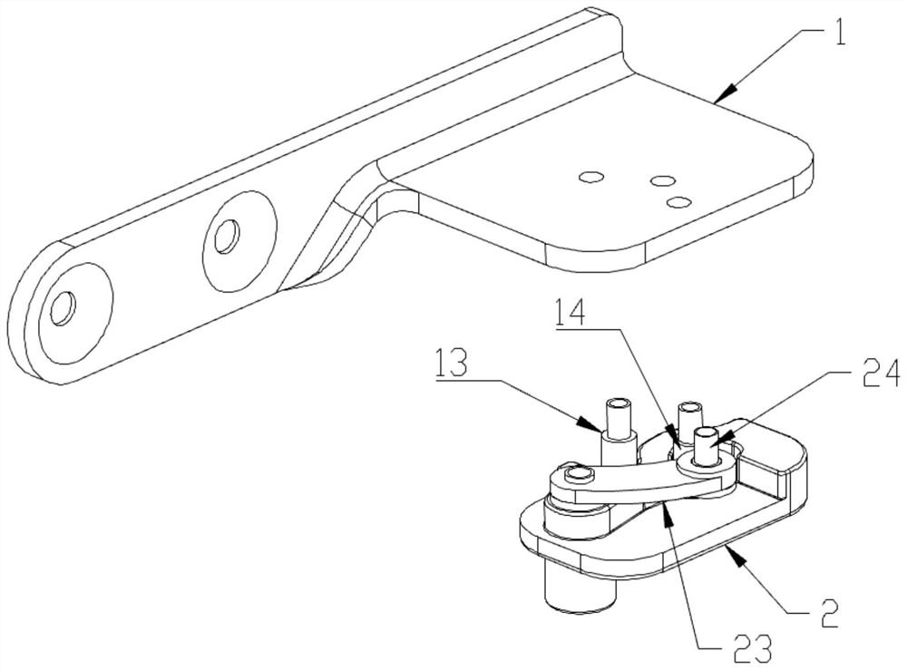 Freely-embedded refrigerator hinge