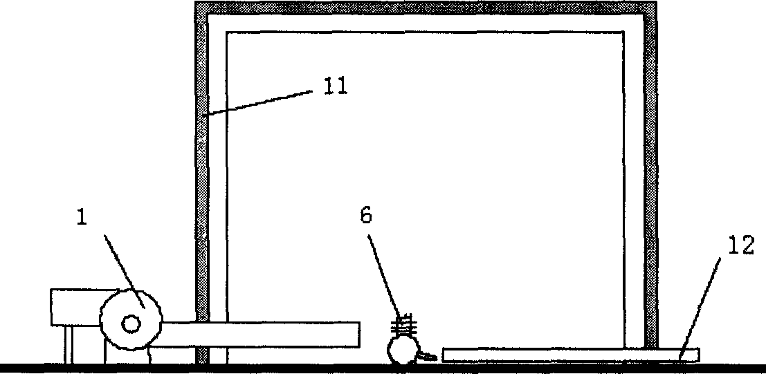 Low-noise air supply system for nois detecting of blower cooled engine