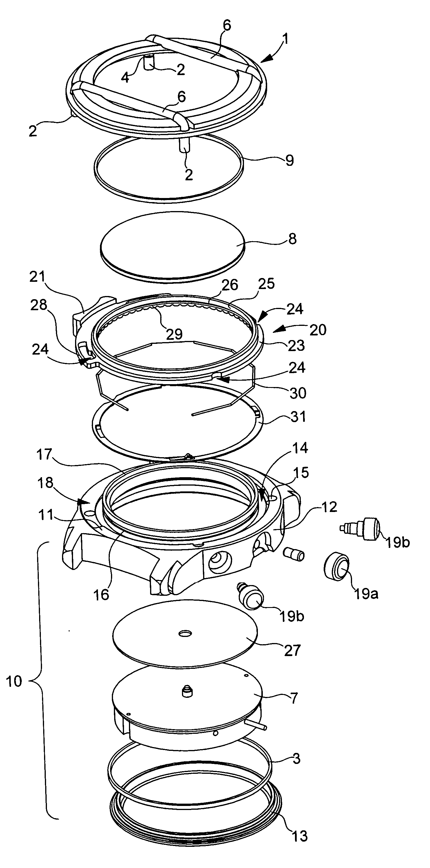 Timepiece with an interchangeable bezel