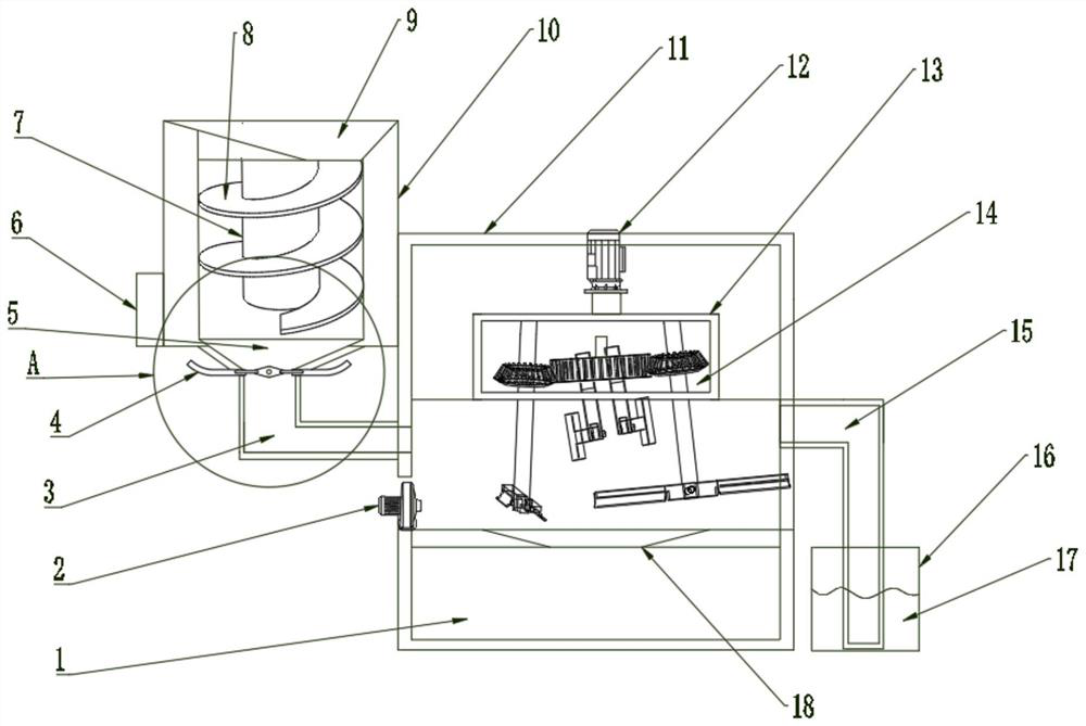 Rice impurity removing device