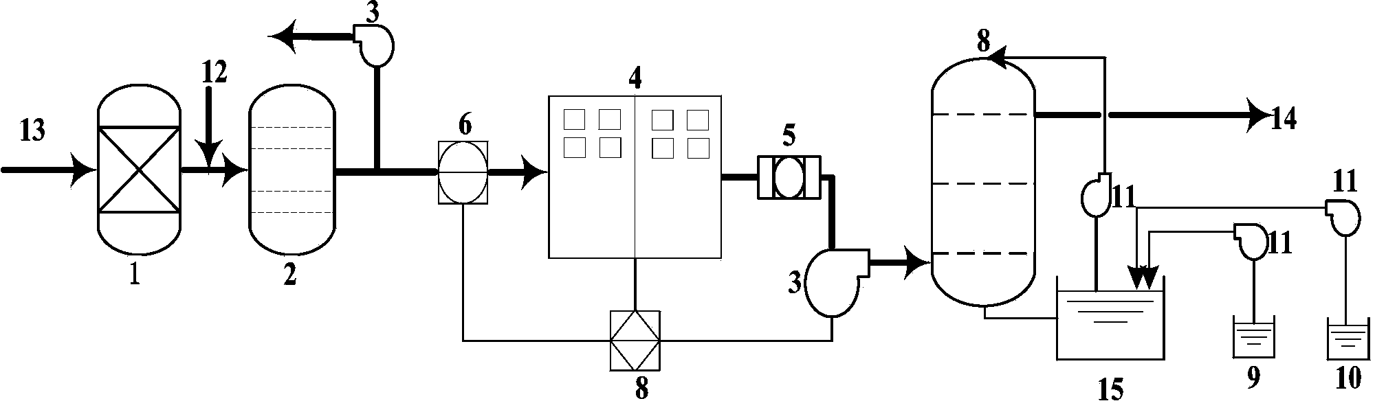 Method for degrading malodorous gas by coupling biotrickling filter with dielectric barrier discharge