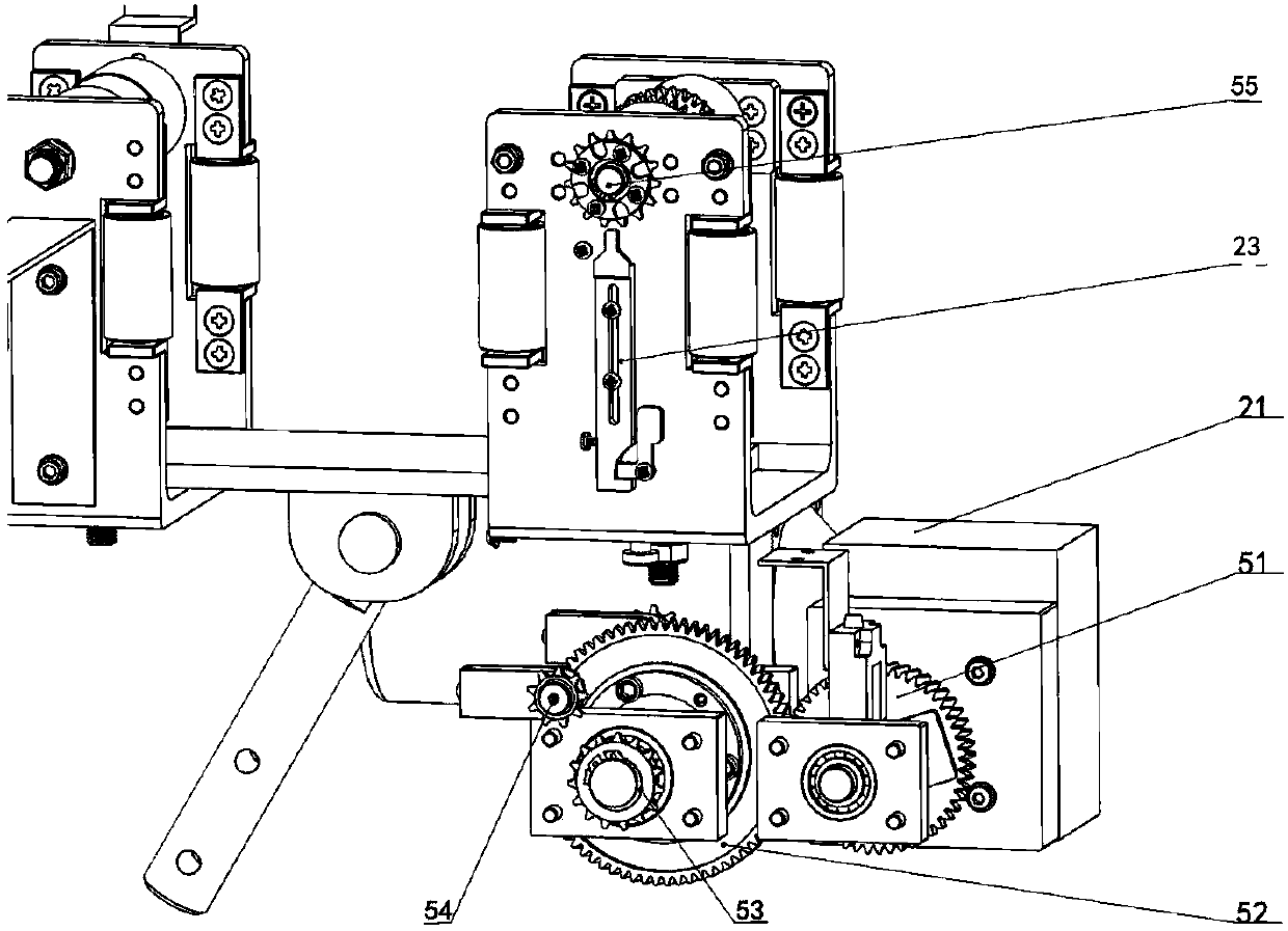 Drive device matched with hanging rail