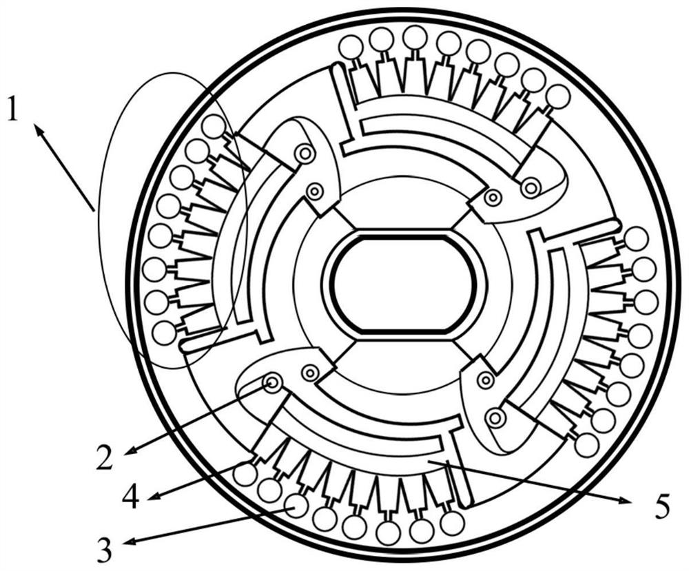 Primer combination and kit for identifying African swine fever virus gene deletion strain and African swine fever epidemic strain through centrifugal microfluidic chip