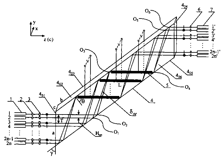 2X2 optical switch array integrated on monolithic crystal