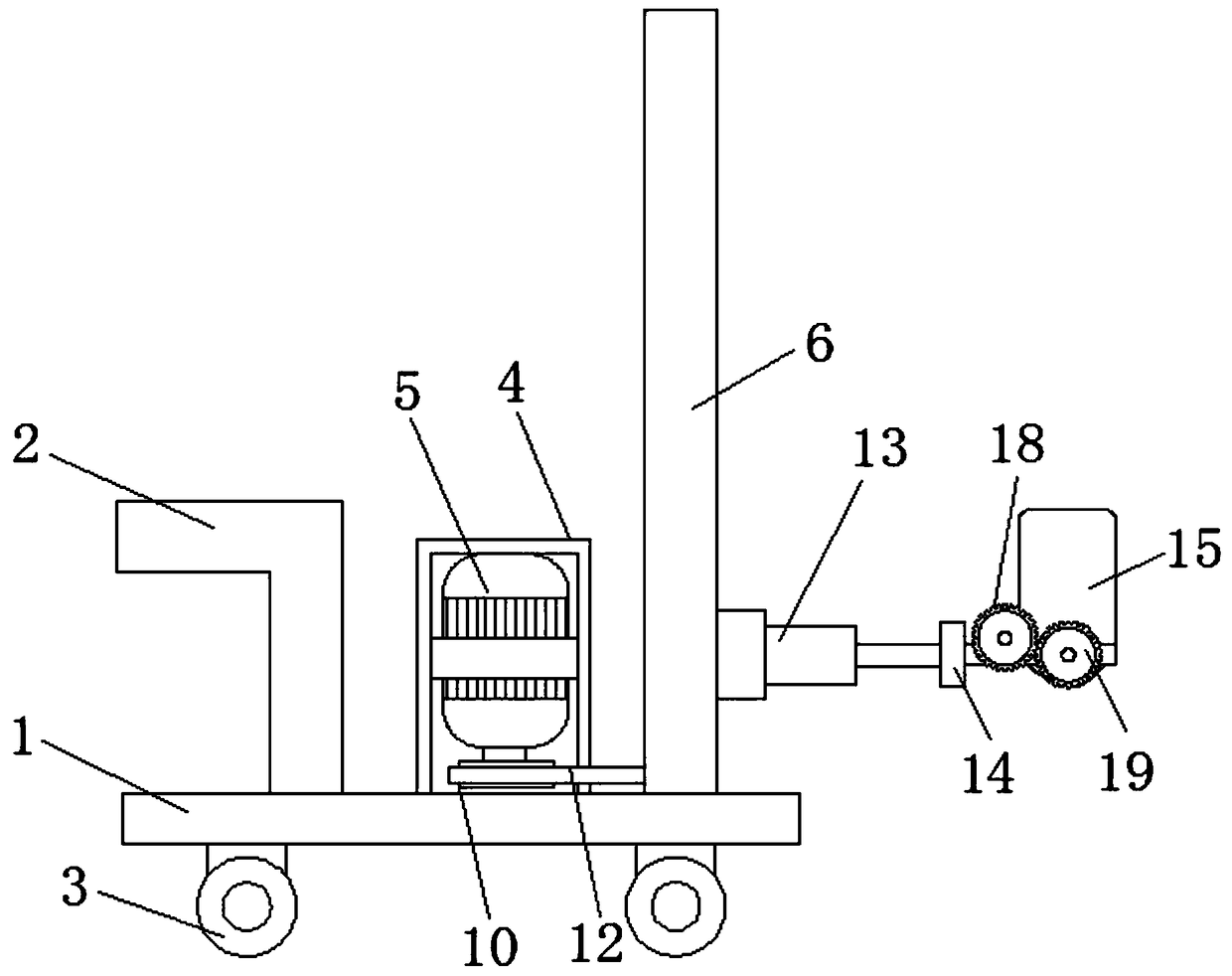 Quantitative feeding device for building decoration material