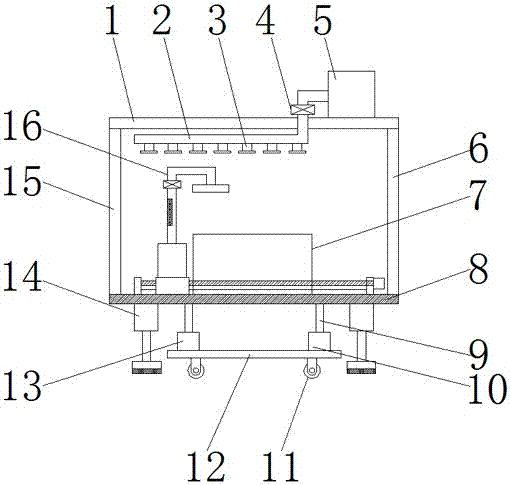 Environmentally-friendly textile machine with functions of shock absorption and cotton flock absorption