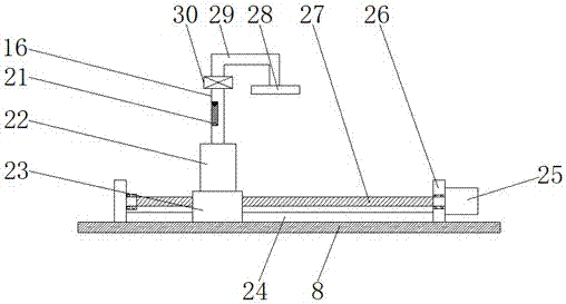 Environmentally-friendly textile machine with functions of shock absorption and cotton flock absorption