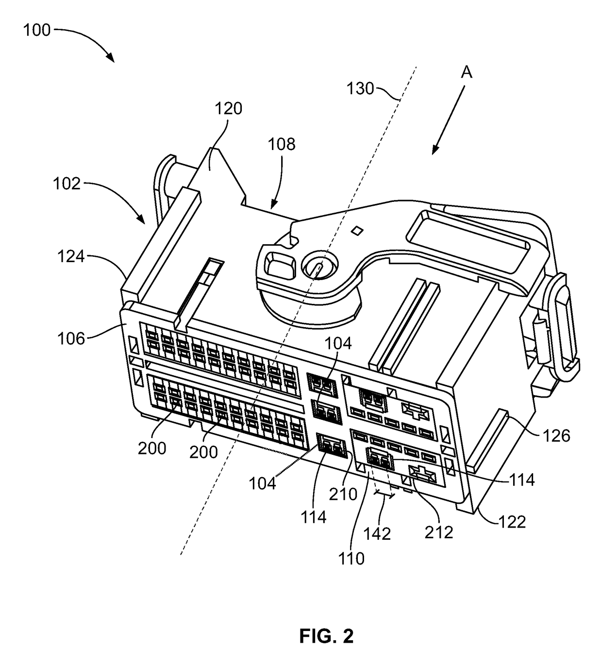 Connector assembly with an unshielded twisted pair circuit