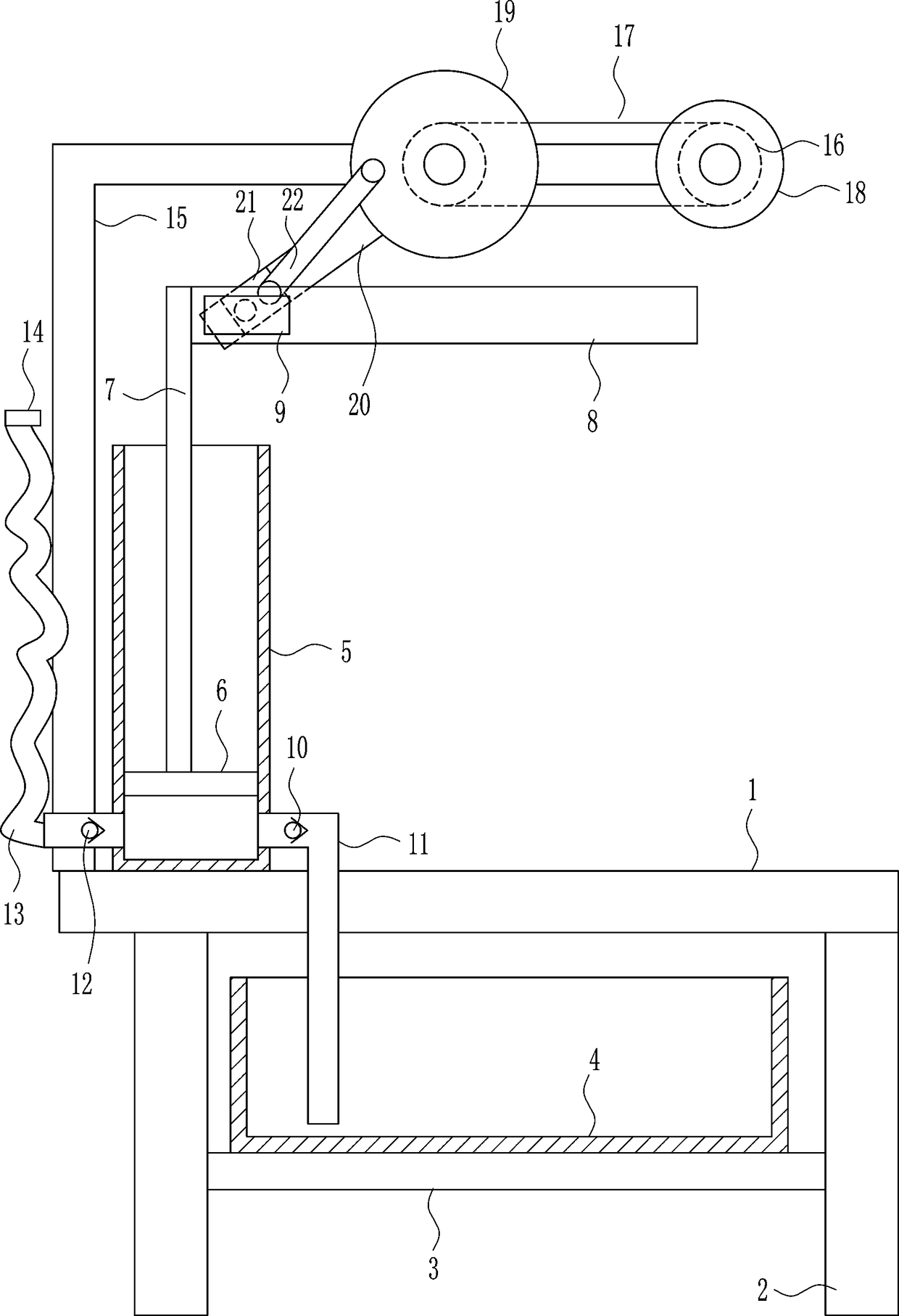 Agricultural hydrodynamic driven water spray equipment for water conservancy project