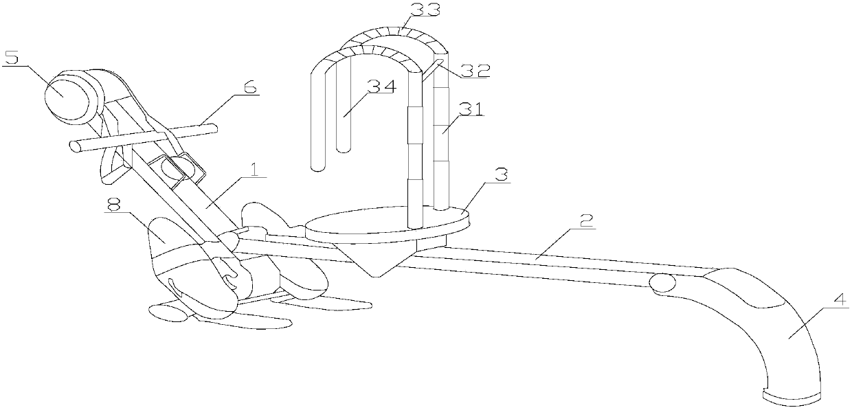 Sitting posture corrector for rowing machine