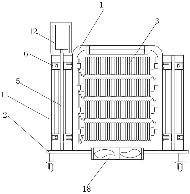 High-power low-intermodulation load with good heat dissipation effect