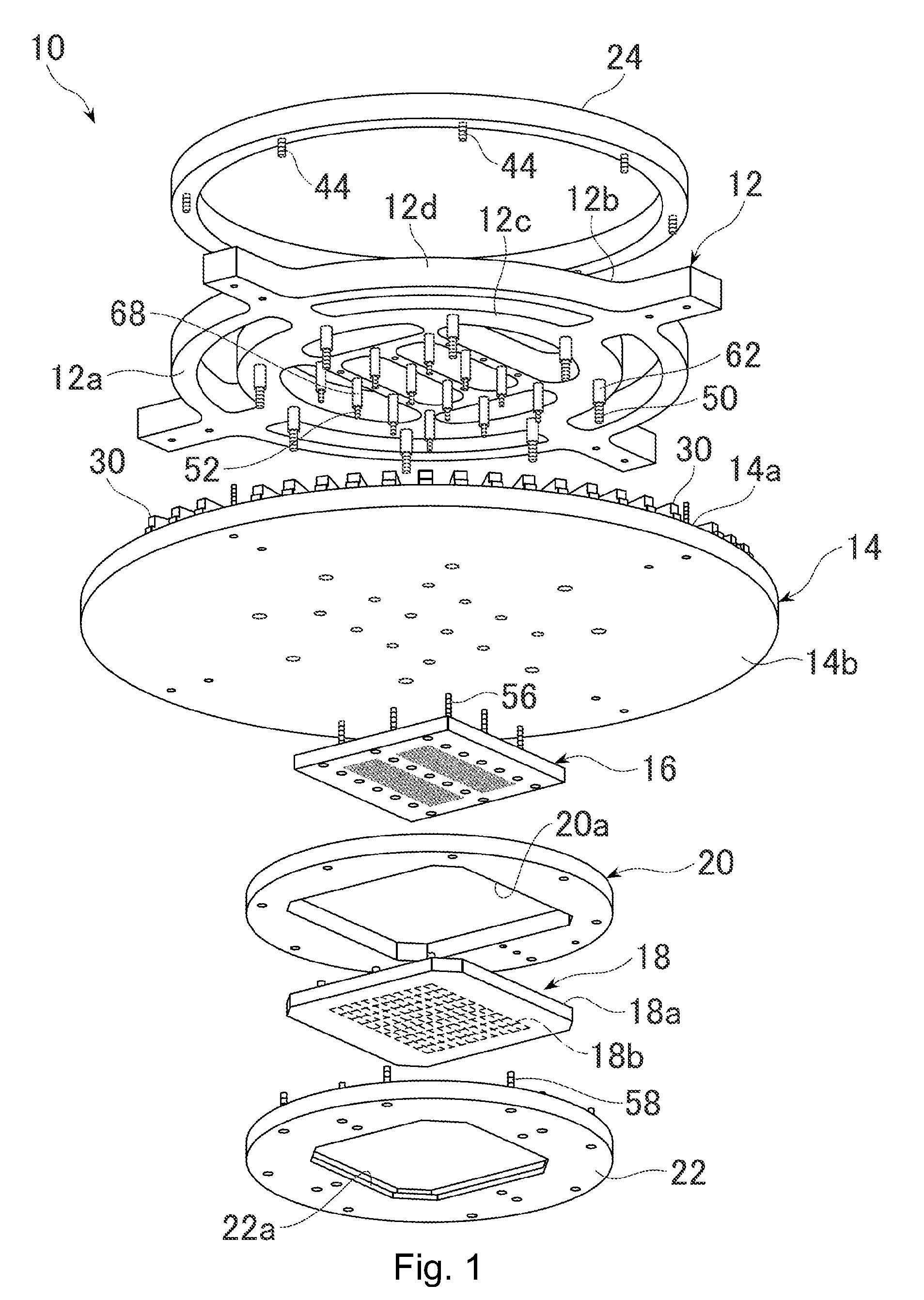 Probe assembly, method of producing it and electrical connecting apparatus