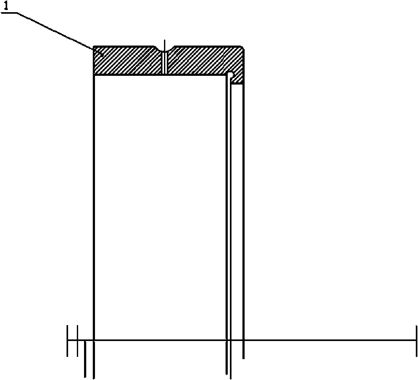 Load-bias free four row roller bearing for rolling mill